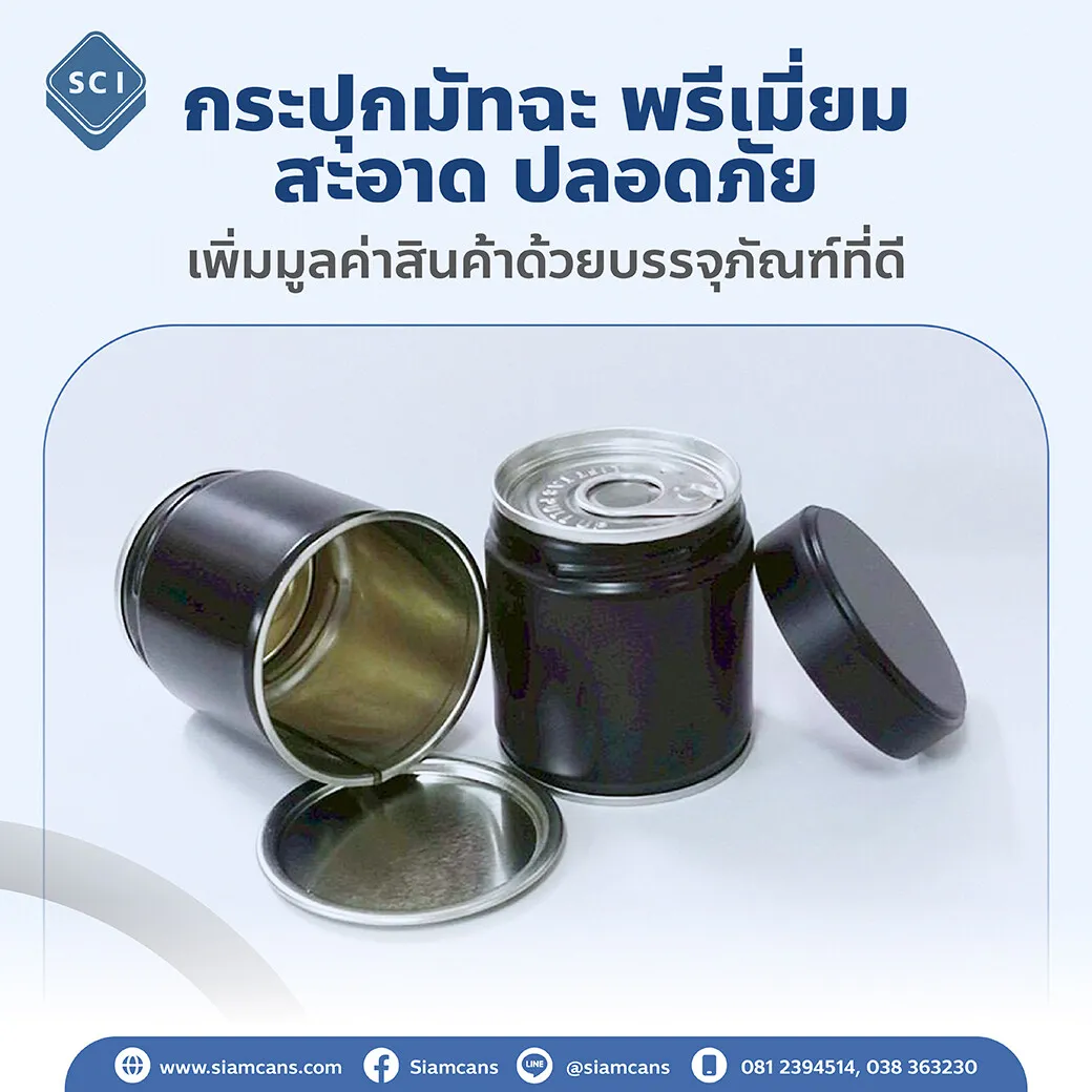 บรรจุภัณฑ์ กระป๋องชาเขียว