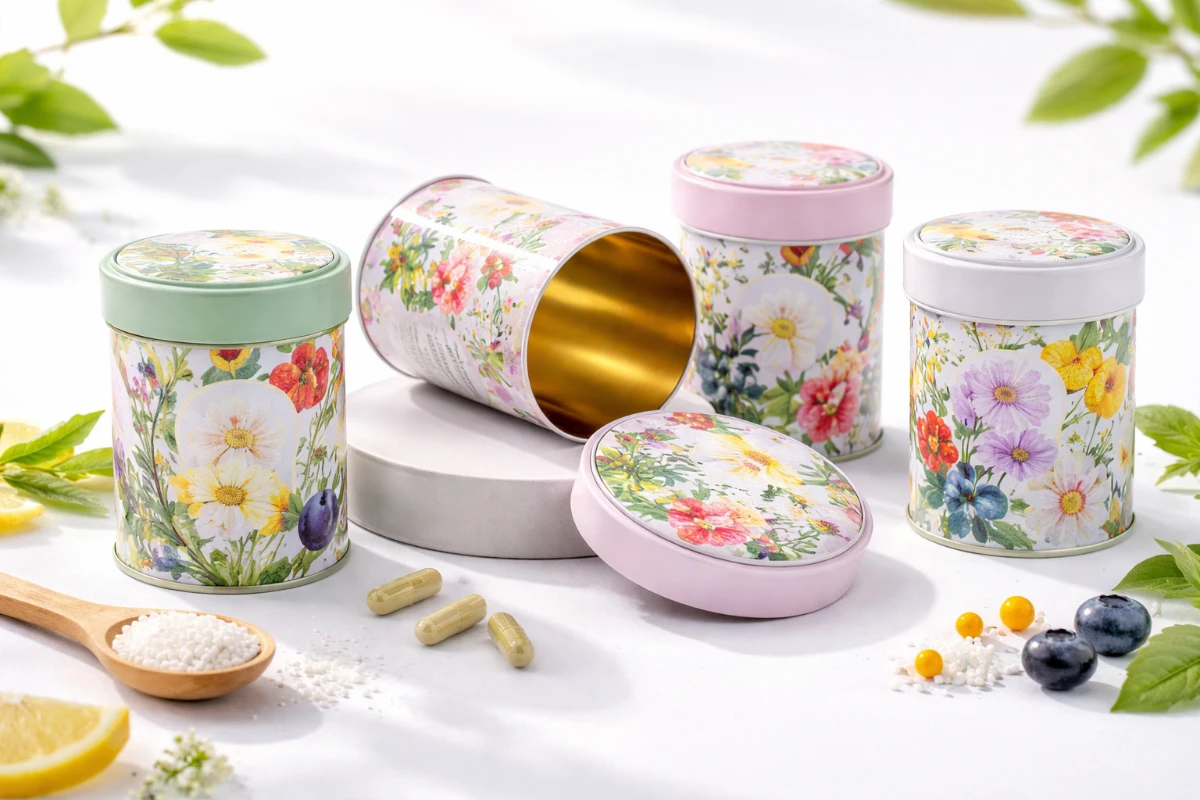 ผลิตกระป๋องสำหรับอาหารเสริม